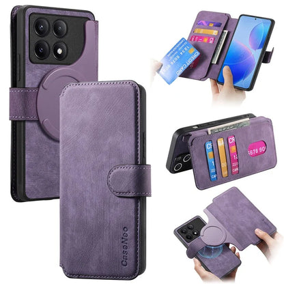 CASENEO MW-03 For Xiaomi Redmi K70 Pro 5G / K70 5G / Poco F6 Pro 5G Case Detachable Wallet Leather+TPU Phone Cover