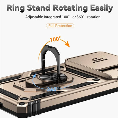 For Xiaomi Redmi Note 13 Pro 4G / Poco M6 Pro 4G Case Upgraded Lens Protection PC + TPU Phone Cover Kickstand
