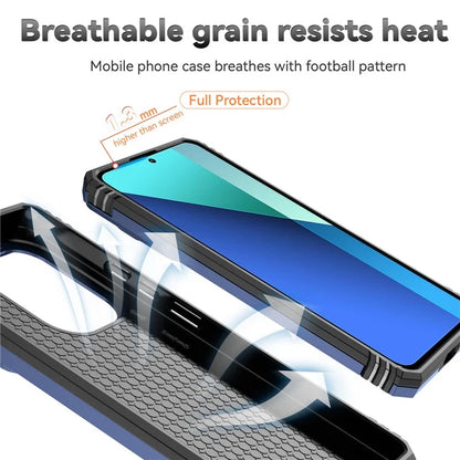 For Xiaomi Redmi Note 13 Pro 4G / Poco M6 Pro 4G Case Upgraded Lens Protection PC + TPU Phone Cover Kickstand