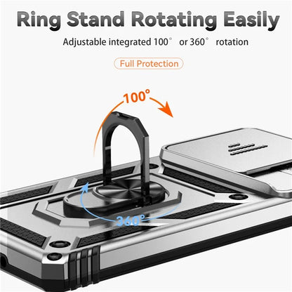 For Xiaomi Redmi Note 13 Pro 4G / Poco M6 Pro 4G Case Upgraded Lens Protection PC + TPU Phone Cover Kickstand