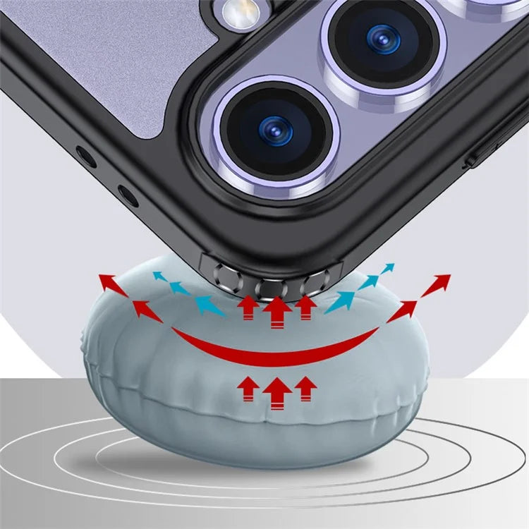 For Samsung Galaxy S24 FE Case Hard PC Soft TPU Dual-Layer Phone Cover