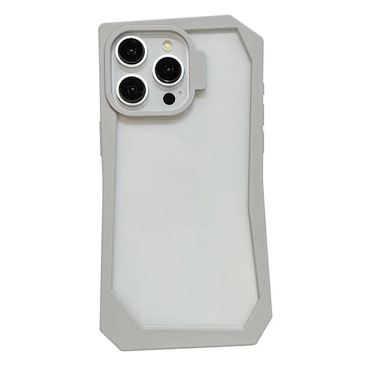 For iPhone 14 Pro Case TPU + Acrylic Phone Back Cover with Irregular Frame