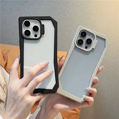 For iPhone 14 Pro Case TPU + Acrylic Phone Back Cover with Irregular Frame