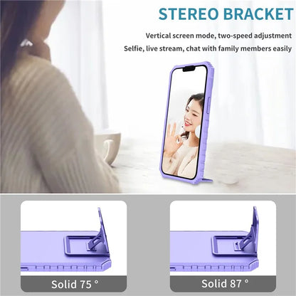 For iPhone 16 Plus Case Camera Slider PC + TPU Phone Cover with Kickstand