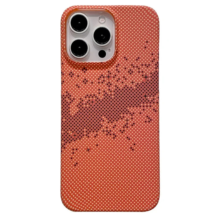 For iPhone 14 Pro Case Starry Sky Pattern Hard PC Half Cover Phone Protector