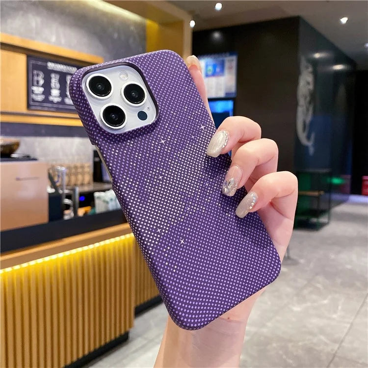 For iPhone 14 Pro Case Starry Sky Pattern Hard PC Half Cover Phone Protector