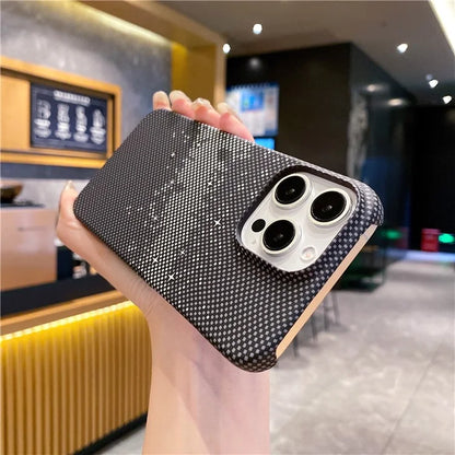 For iPhone 13 Pro Case Hard PC Phone Shell Starry Sky Pattern Incomplete Cover