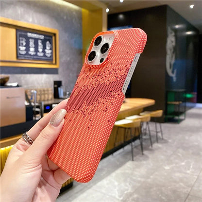 For iPhone 15 Pro Case Water Transfer Printing Starry Sky Pattern Hard PC Cover