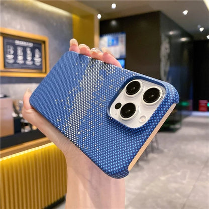 For iPhone 15 Pro Max Case Starry Sky Hard PC Phone Shell Incomplete Covering