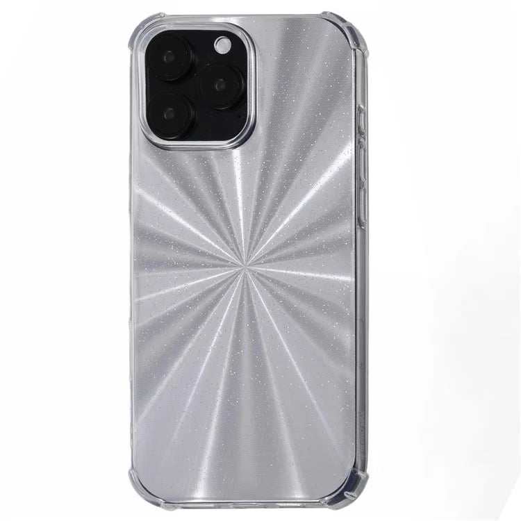 For iPhone 13 Pro Max Clear Phone Case Shockproof TPU Back Cover with 4 Removable Papers