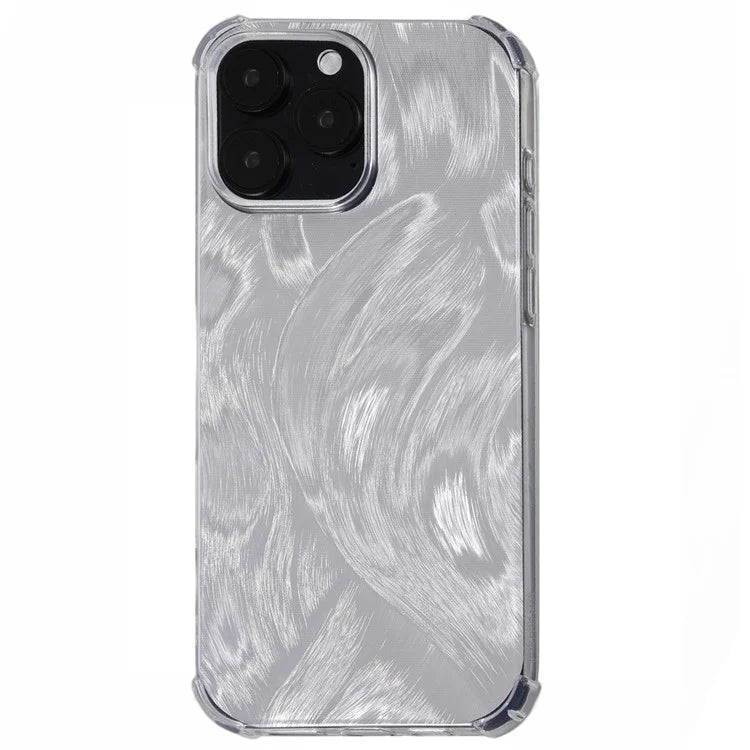 For iPhone 14 Pro Clear Phone Case Shockproof TPU Back Cover with 4 Removable Papers