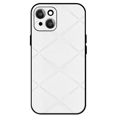 For iPhone 15 Case Smooth Touch PU Leather Coated PC+TPU Phone Cover
