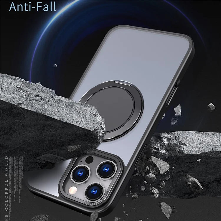 For iPhone 16 Pro Case Compatible with MagSafe TPU+PC Kickstand Phone Cover
