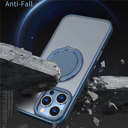 For iPhone 16 Pro Case Compatible with MagSafe TPU+PC Kickstand Phone Cover