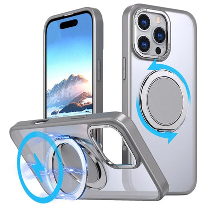 For iPhone 16 Pro Case Compatible with MagSafe TPU+PC Kickstand Phone Cover