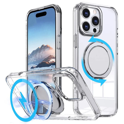 For iPhone 16 Pro Case Compatible with MagSafe TPU+PC Kickstand Phone Cover