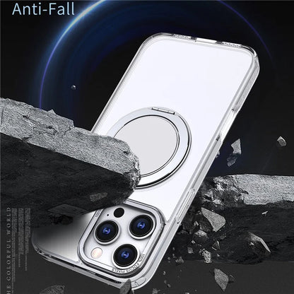 For iPhone 16 Pro Case Compatible with MagSafe TPU+PC Kickstand Phone Cover