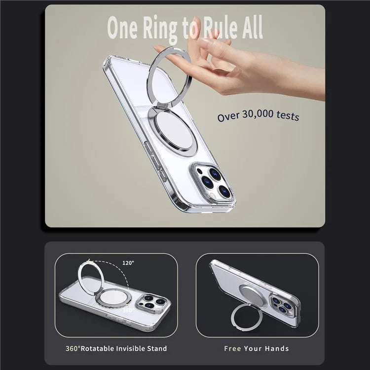 For iPhone 16 Pro Case Compatible with MagSafe TPU+PC Kickstand Phone Cover