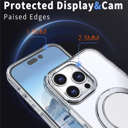 For iPhone 16 Pro Case Compatible with MagSafe TPU+PC Kickstand Phone Cover