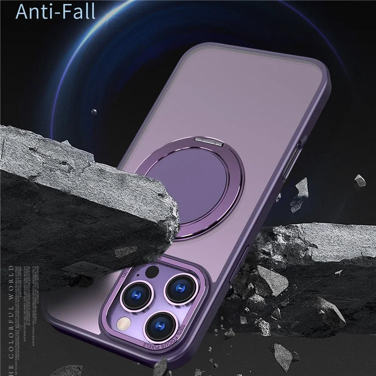 For iPhone 16 Pro Case Compatible with MagSafe TPU+PC Kickstand Phone Cover
