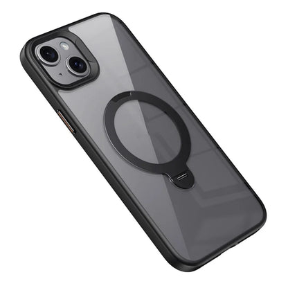 For iPhone 15 Case Compatible with MagSafe TPU+Acrylic Kickstand Clear Phone Cover
