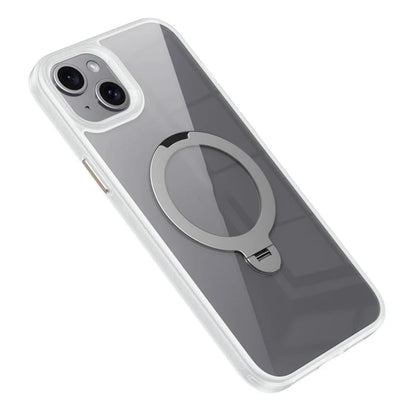 For iPhone 15 Case Compatible with MagSafe TPU+Acrylic Kickstand Clear Phone Cover