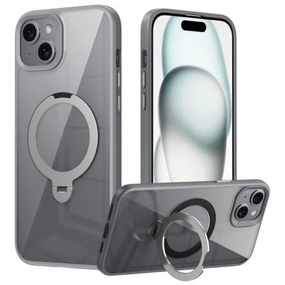 For iPhone 15 Case Compatible with MagSafe TPU+Acrylic Kickstand Clear Phone Cover