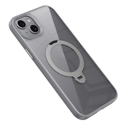For iPhone 15 Case Compatible with MagSafe TPU+Acrylic Kickstand Clear Phone Cover