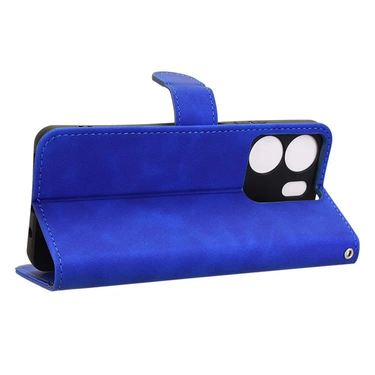 For BLU View 5 Case Skin-Touch PU Leather Wallet Phone Cover Stand View