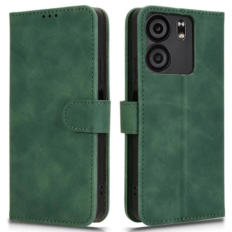 For BLU View 5 Case Skin-Touch PU Leather Wallet Phone Cover Stand View