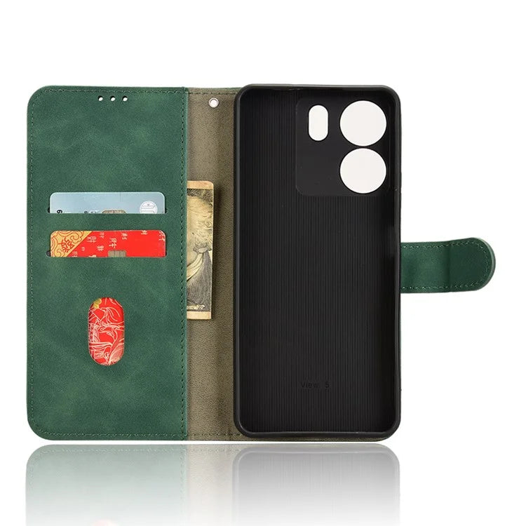 For BLU View 5 Case Skin-Touch PU Leather Wallet Phone Cover Stand View
