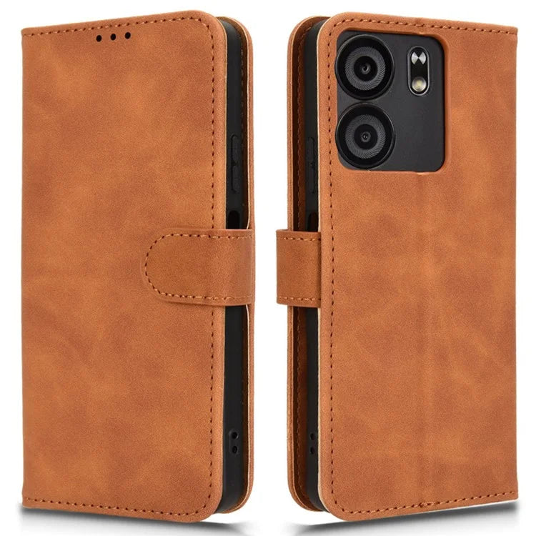 For BLU View 5 Case Skin-Touch PU Leather Wallet Phone Cover Stand View
