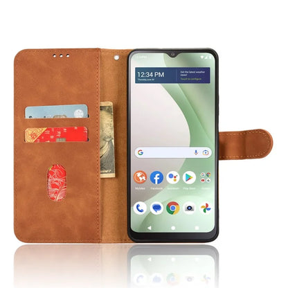 For BLU View 5 Case Skin-Touch PU Leather Wallet Phone Cover Stand View