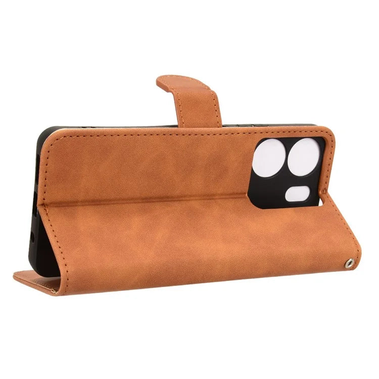 For BLU View 5 Case Skin-Touch PU Leather Wallet Phone Cover Stand View