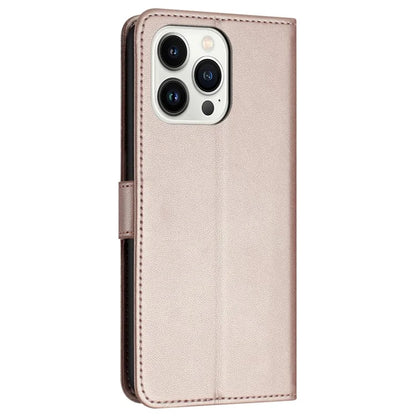 For iPhone 16 Pro Wallet Phone Case Leather Stand Cover with Strap