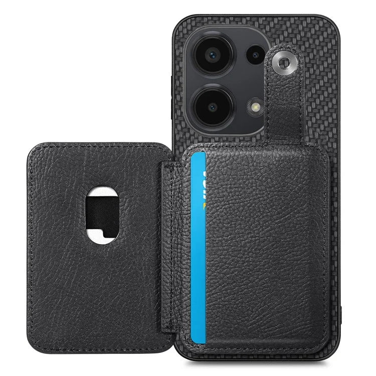 Style B C1-06 For Xiaomi Poco M6 Pro 4G / Redmi Note 13 Pro 4G Case Kickstand Card Holder Phone Cover