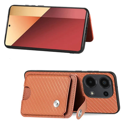 Style B C1-06 For Xiaomi Poco M6 Pro 4G / Redmi Note 13 Pro 4G Case Kickstand Card Holder Phone Cover