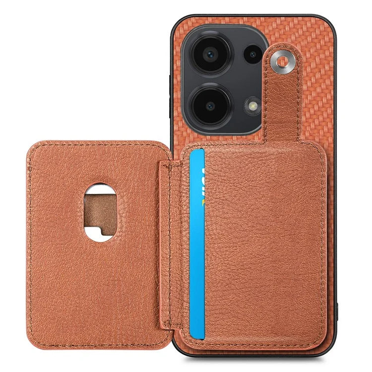 Style B C1-06 For Xiaomi Poco M6 Pro 4G / Redmi Note 13 Pro 4G Case Kickstand Card Holder Phone Cover