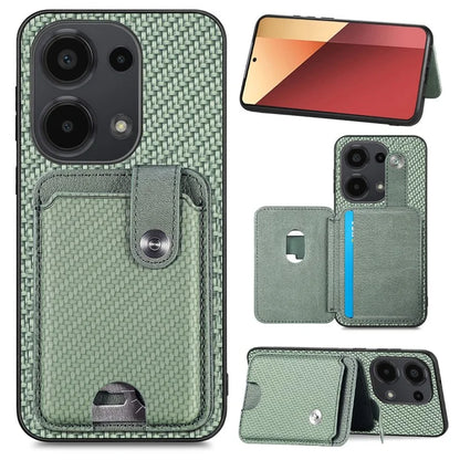 Style B C1-06 For Xiaomi Poco M6 Pro 4G / Redmi Note 13 Pro 4G Case Kickstand Card Holder Phone Cover