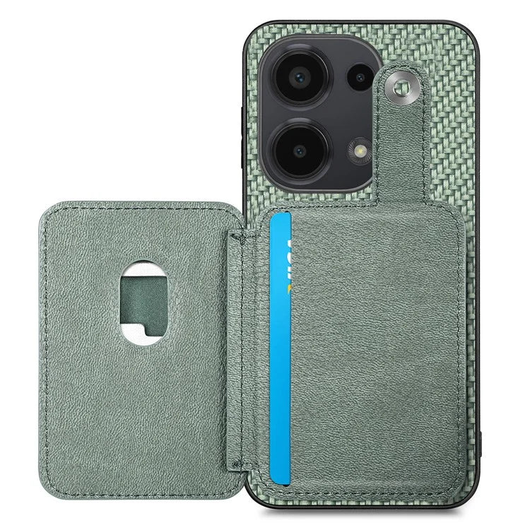 Style B C1-06 For Xiaomi Poco M6 Pro 4G / Redmi Note 13 Pro 4G Case Kickstand Card Holder Phone Cover