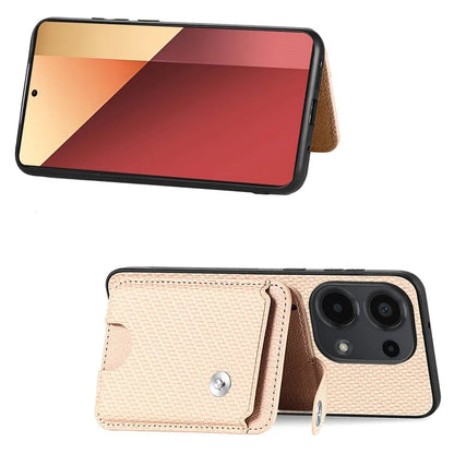 Style B C1-06 For Xiaomi Poco M6 Pro 4G / Redmi Note 13 Pro 4G Case Kickstand Card Holder Phone Cover