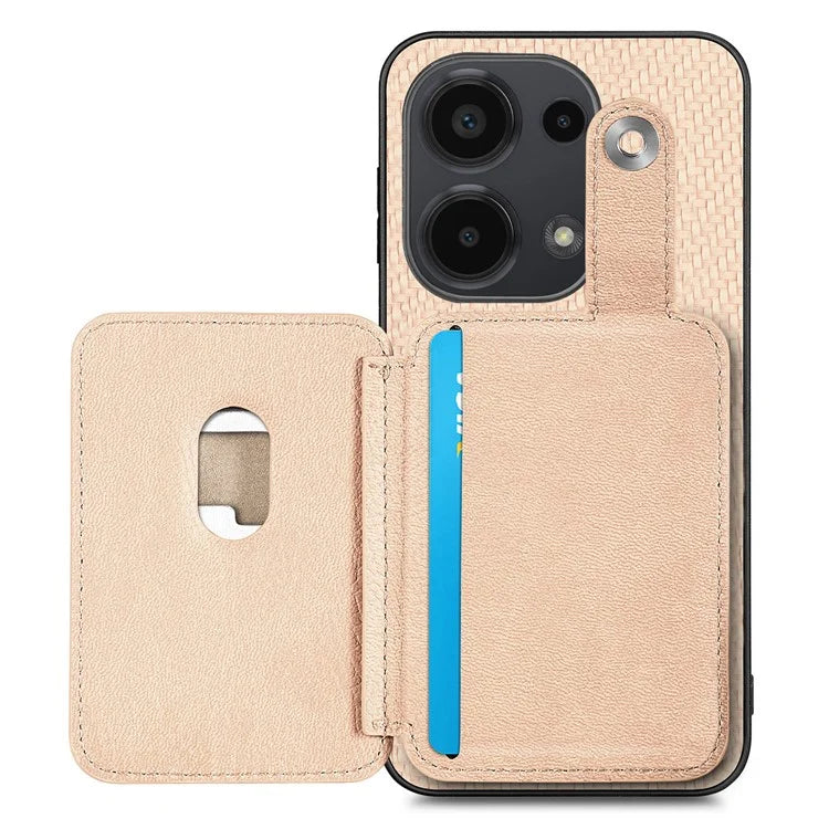 Style B C1-06 For Xiaomi Poco M6 Pro 4G / Redmi Note 13 Pro 4G Case Kickstand Card Holder Phone Cover