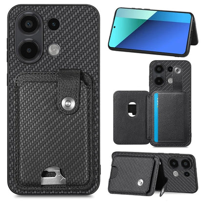Style B C1-06 For Xiaomi Redmi Note 13 4G Case Card Slot Leather Back Phone Cover with Kickstand