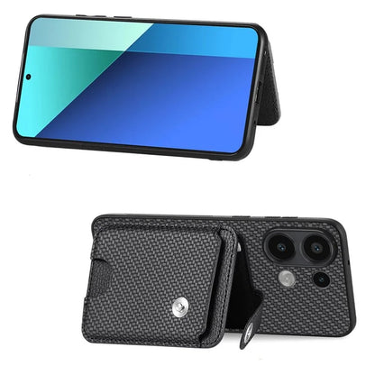 Style B C1-06 For Xiaomi Redmi Note 13 4G Case Card Slot Leather Back Phone Cover with Kickstand