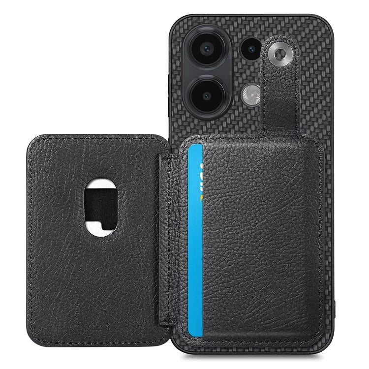 Style B C1-06 For Xiaomi Redmi Note 13 4G Case Card Slot Leather Back Phone Cover with Kickstand