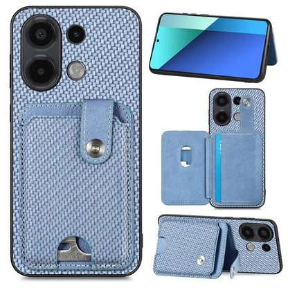 Style B C1-06 For Xiaomi Redmi Note 13 4G Case Card Slot Leather Back Phone Cover with Kickstand