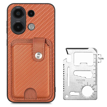 Style B C1-06 For Xiaomi Redmi Note 13 4G Case Card Slot Leather Back Phone Cover with Kickstand