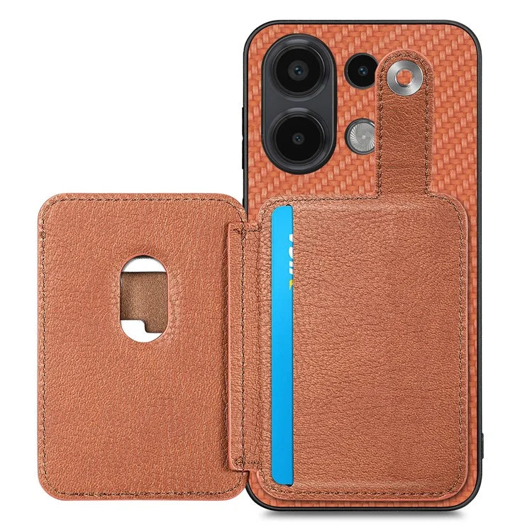 Style B C1-06 For Xiaomi Redmi Note 13 4G Case Card Slot Leather Back Phone Cover with Kickstand
