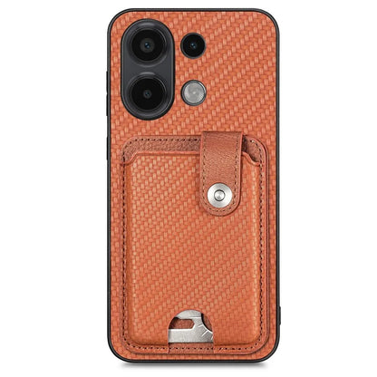 Style B C1-06 For Xiaomi Redmi Note 13 4G Case Card Slot Leather Back Phone Cover with Kickstand