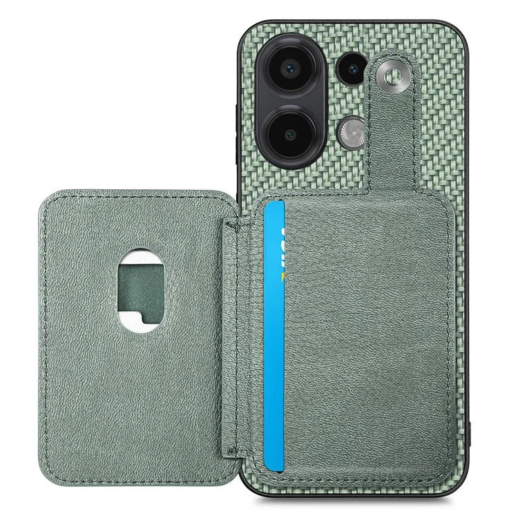 Style B C1-06 For Xiaomi Redmi Note 13 4G Case Card Slot Leather Back Phone Cover with Kickstand